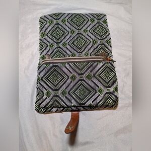 Street Level Bag Green, White, Black, Brown, And Gold - Missing Strap